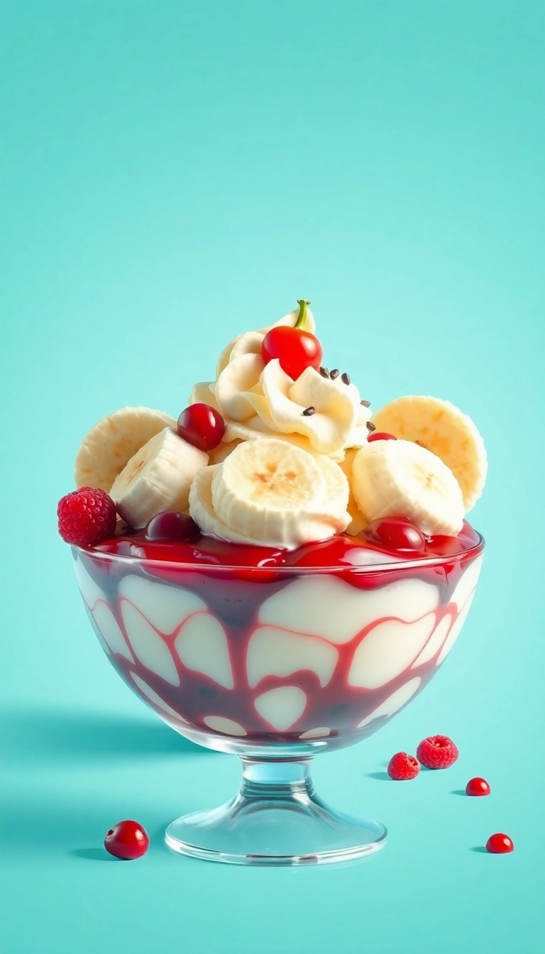 banana split ice cream